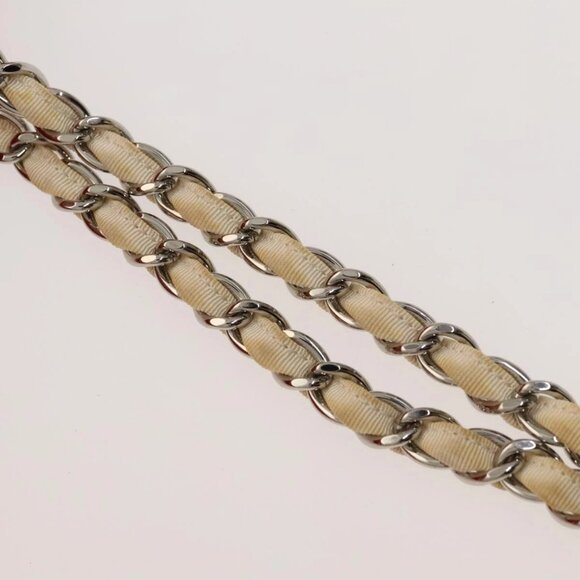 CHANEL Matelasse Chain Tote Bag Lamb Skin Red Silver CC Auth 120921 - Picture 9 of 16